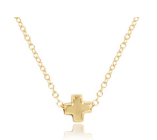 egirl 14" Necklace Gold - Signature Cross Small - Gold