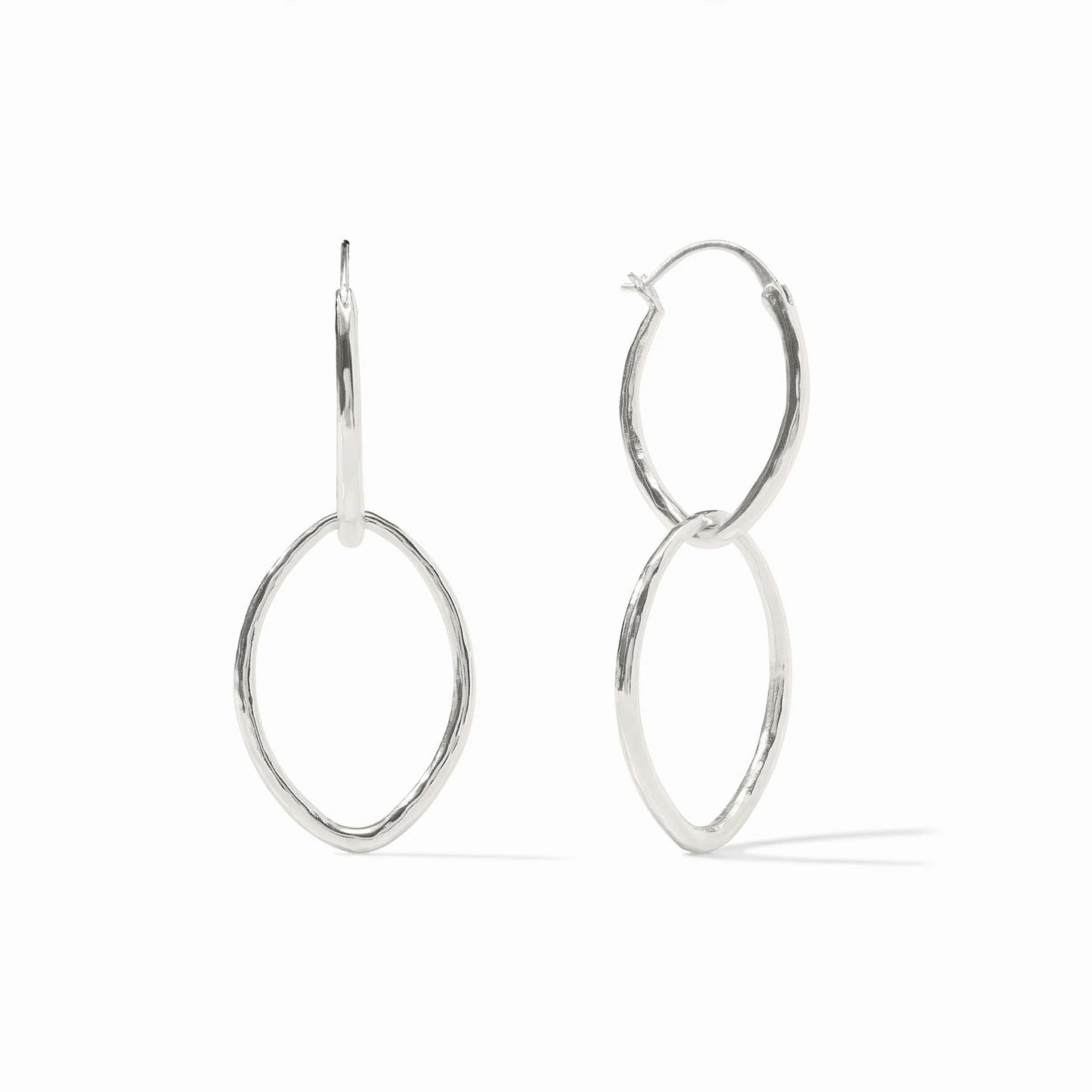 Fleur-de-Lis 2-in-1 Earring - Silver