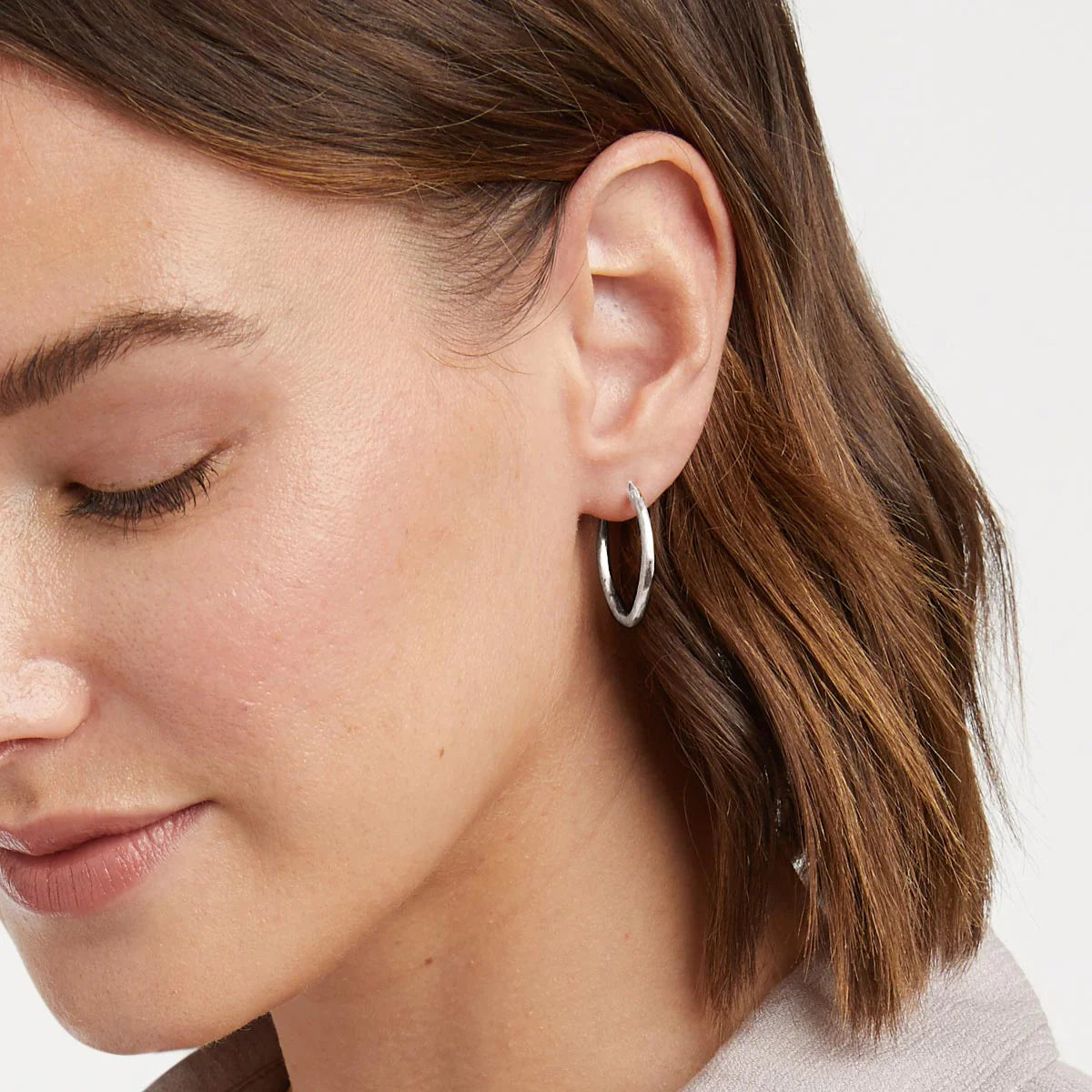 Fleur-de-Lis 2-in-1 Earring - Silver