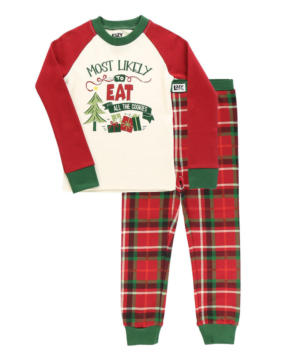 Most Likely To Eat Cookies Kids PJ's