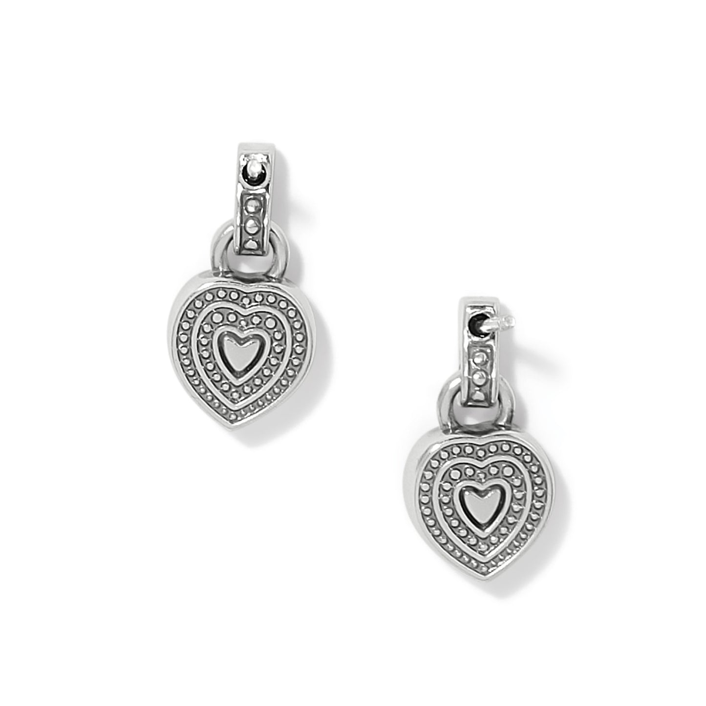 Halo Gemma Petite Heart Post Drop Earrings