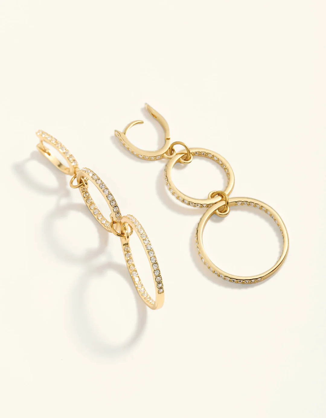Dazzle Ring Earrings Crystal