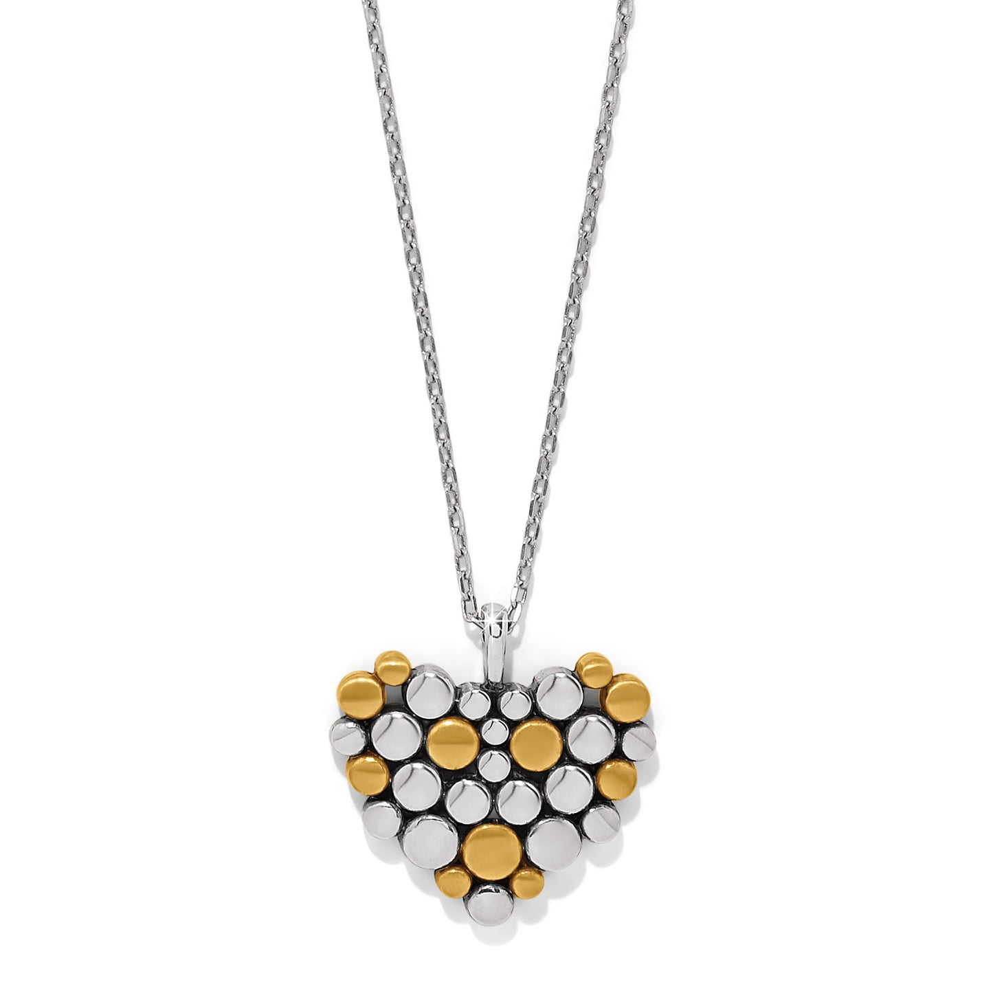 Pebble Edge Heart Necklace
