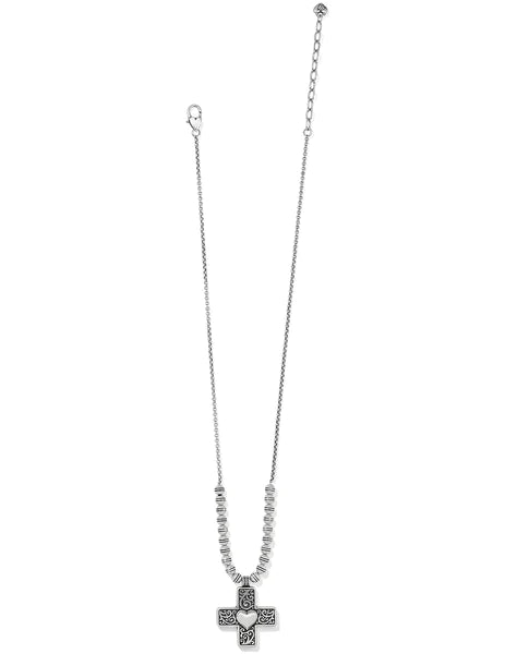 Carlotta Heart Cross Necklace