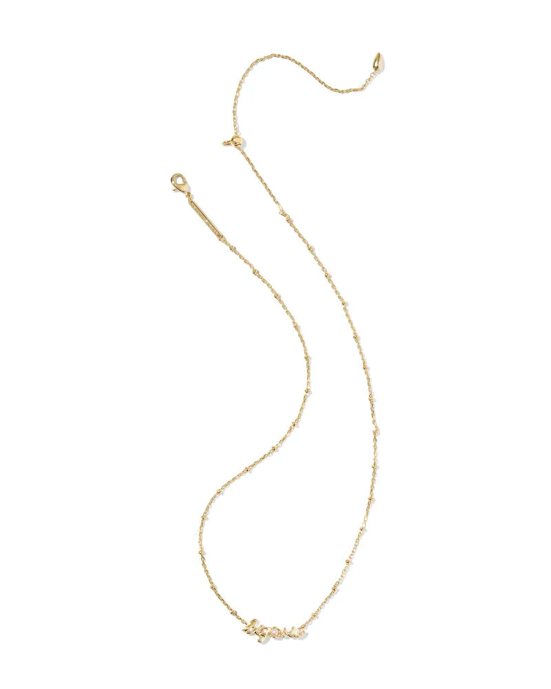 Big Sis Gold Short Pendant Necklace