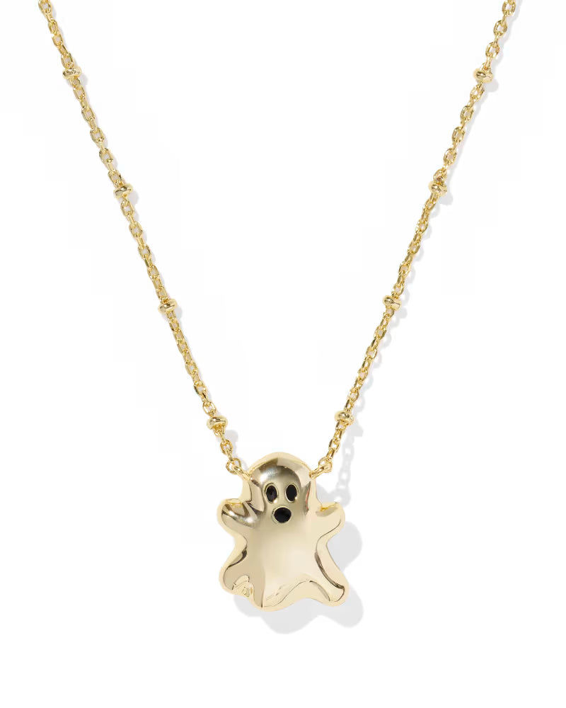 Ghost Gold Short Pendant Necklace