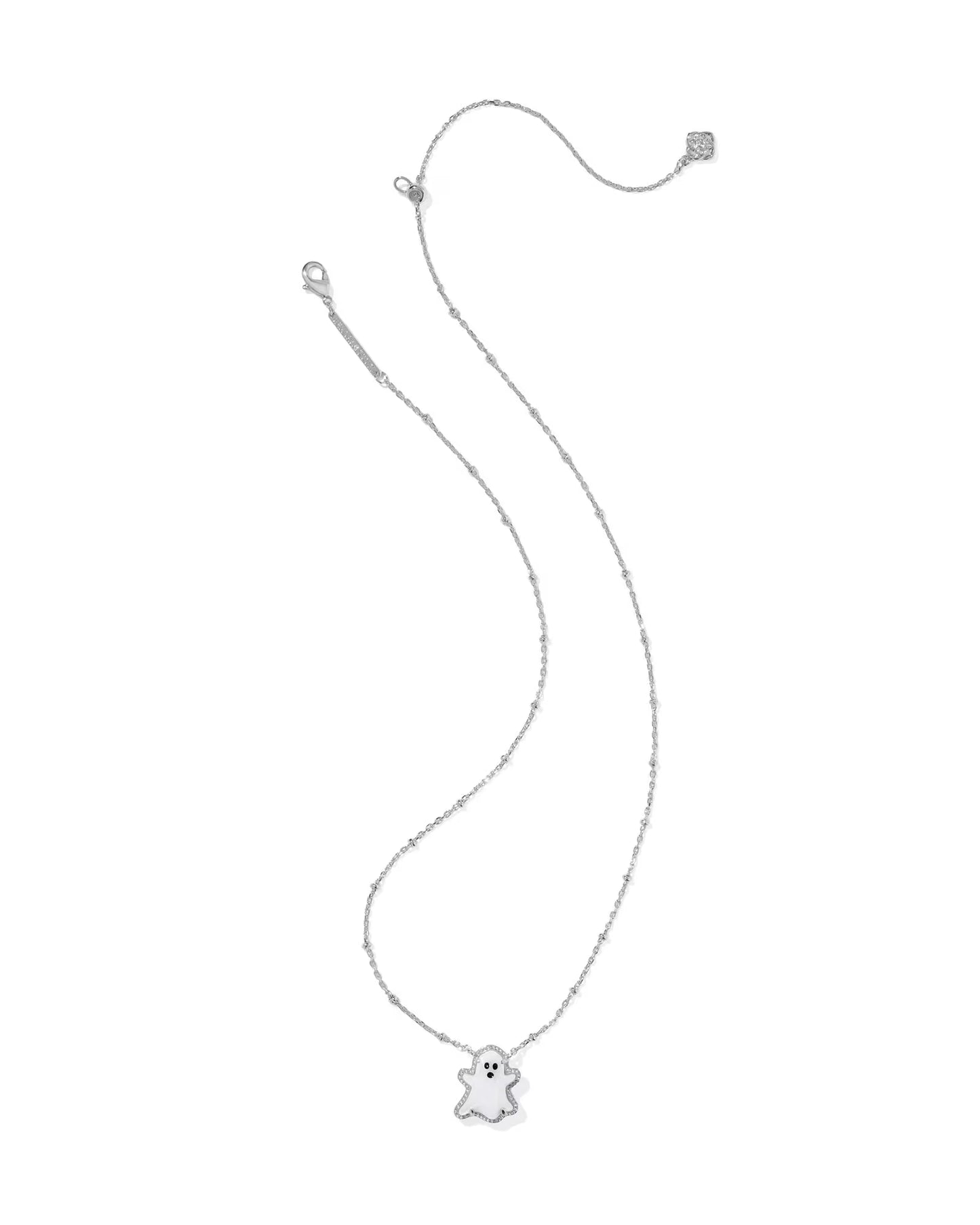 Ghost Silver Short Pendant Necklace