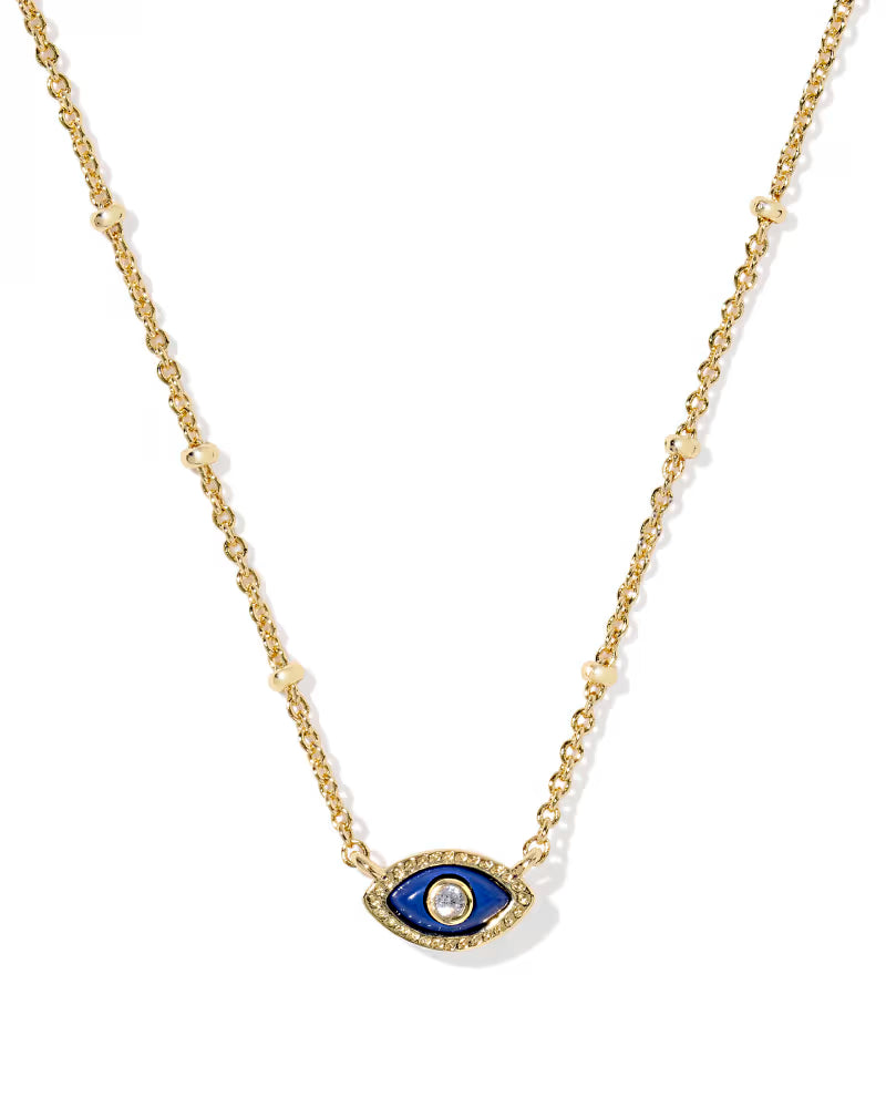 Mini Eye Gold Short Pendant Necklace