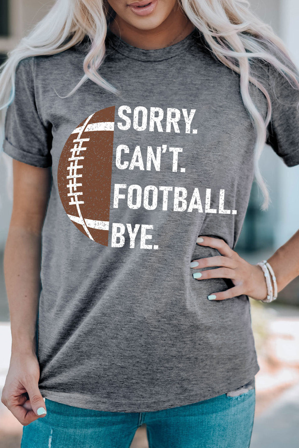 Sorry Cant Football Bye tee