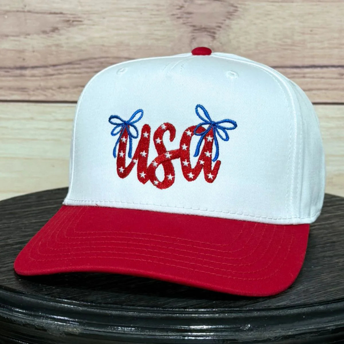 USA Bows White/Red Hat