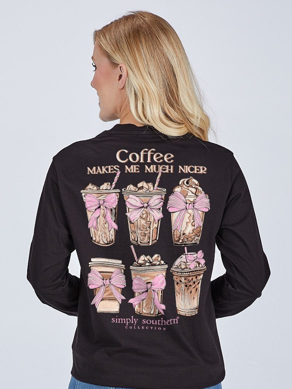 Coffee Makes Me Nicer Long Sleeve Shirt