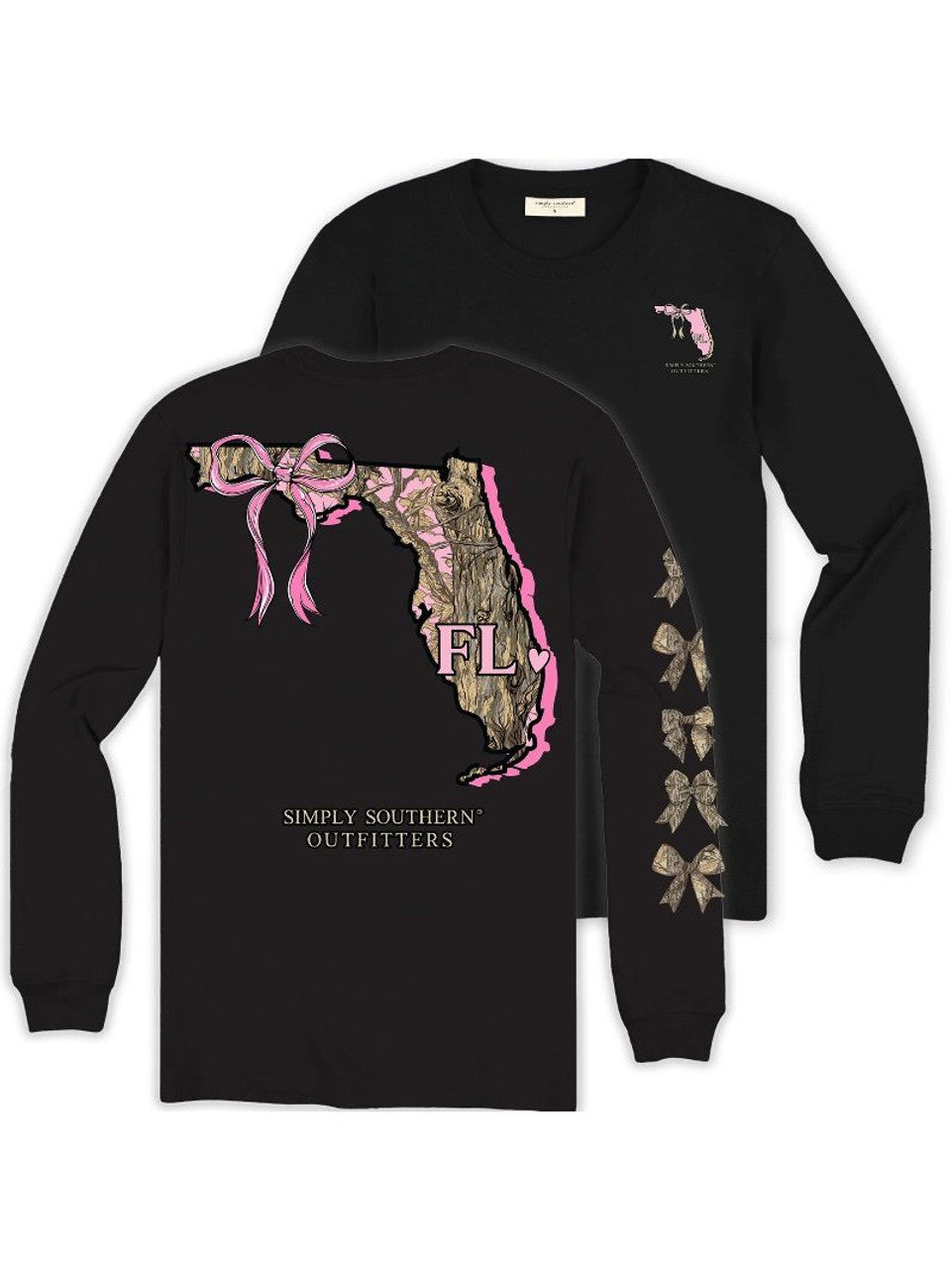Camo Florida Ribbon Long Sleeve Tee