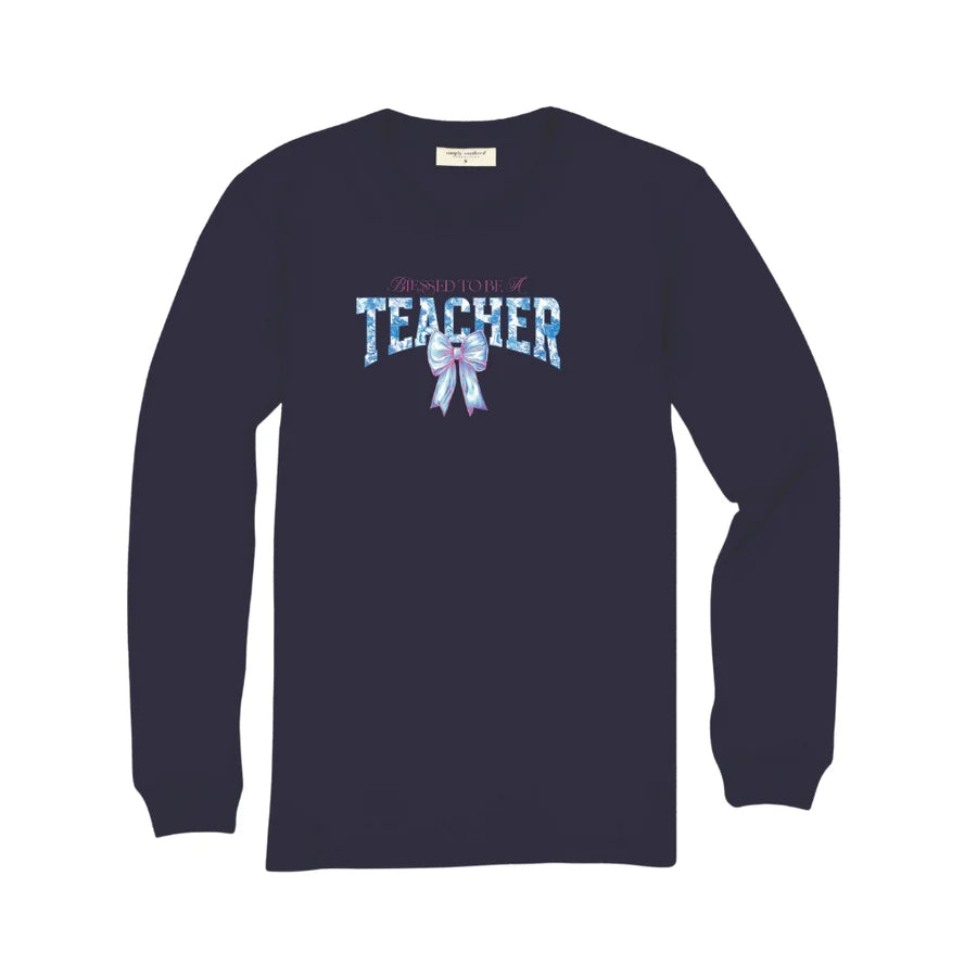 Blessed to be a Teacher long sleeve tee