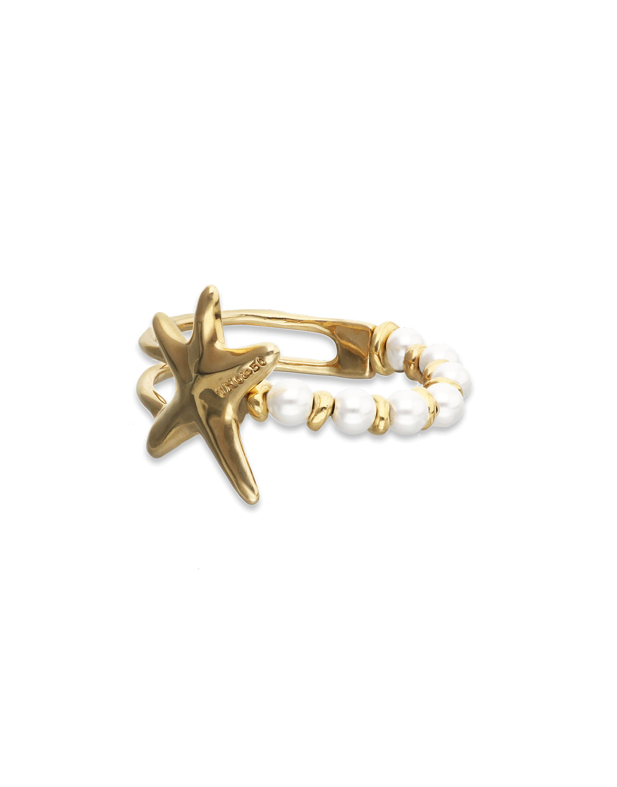 Arcadia - Bracelet Orion - Bracelet with pearls and starfish - Gold