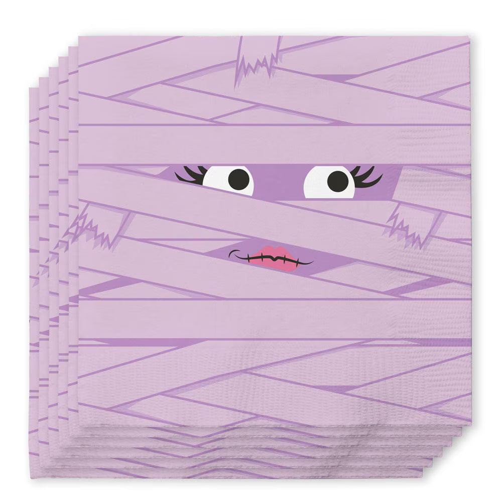 Boo Crew Mummy Cocktail Napkins