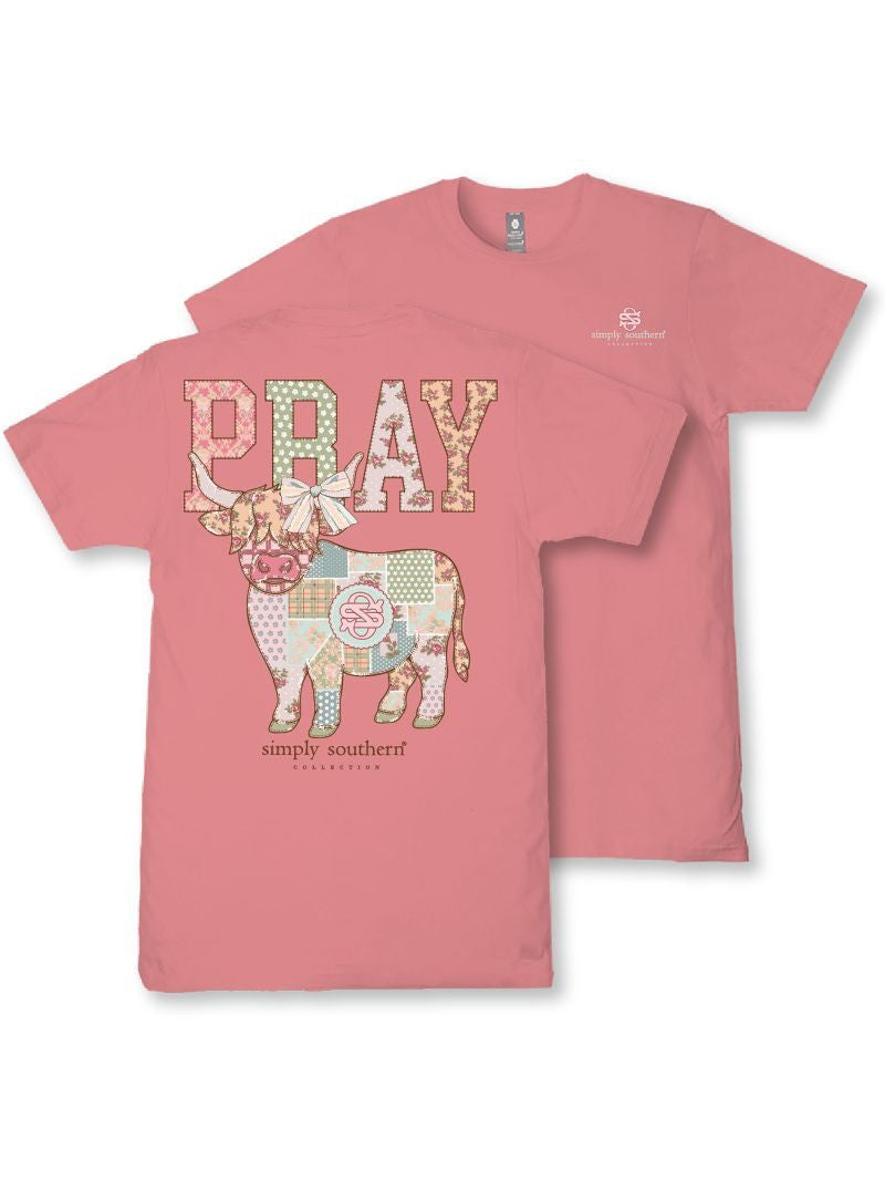 Pray Quilted Cow tee