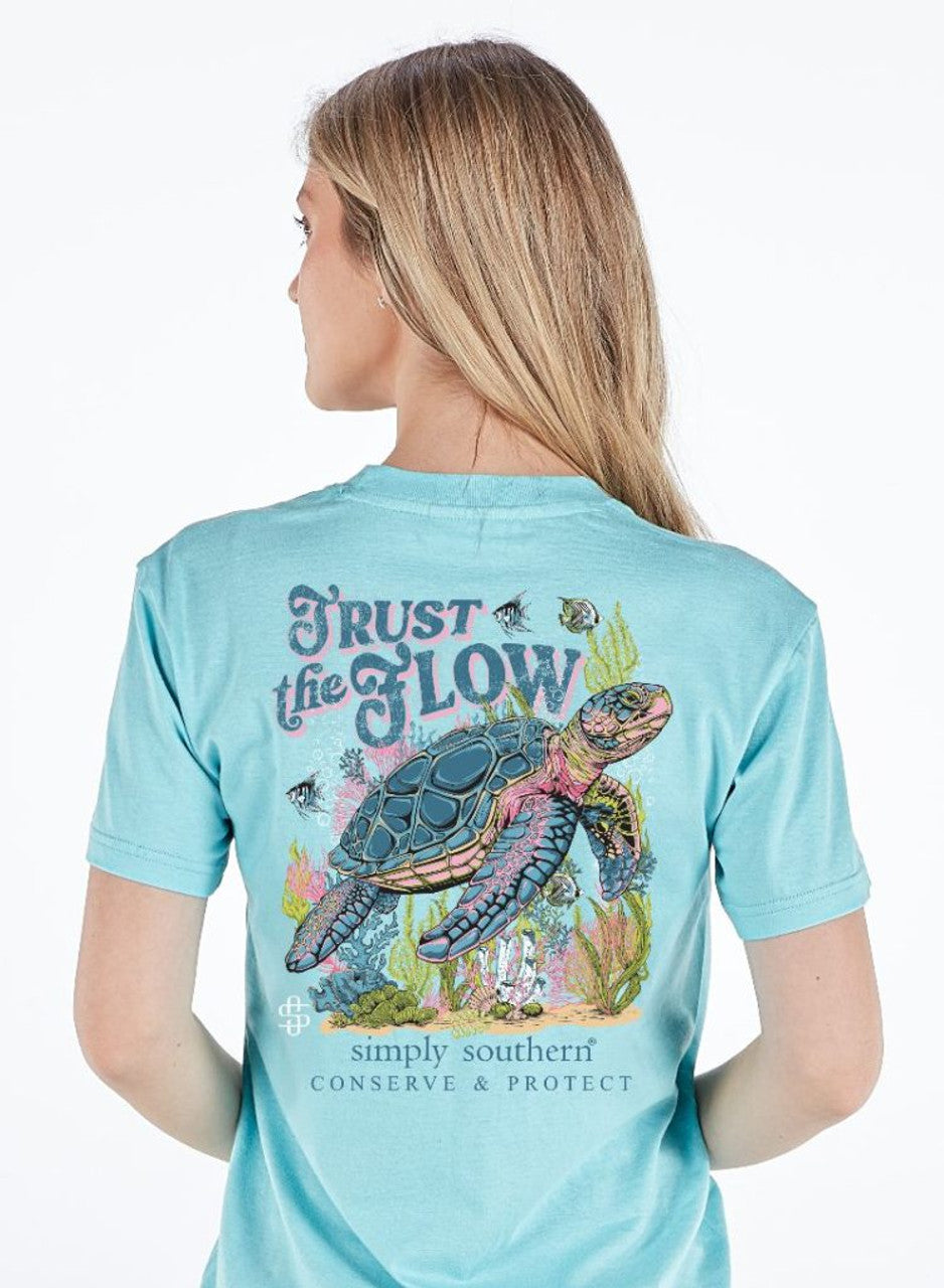 Trust the Flow Turtle Tracker Tee