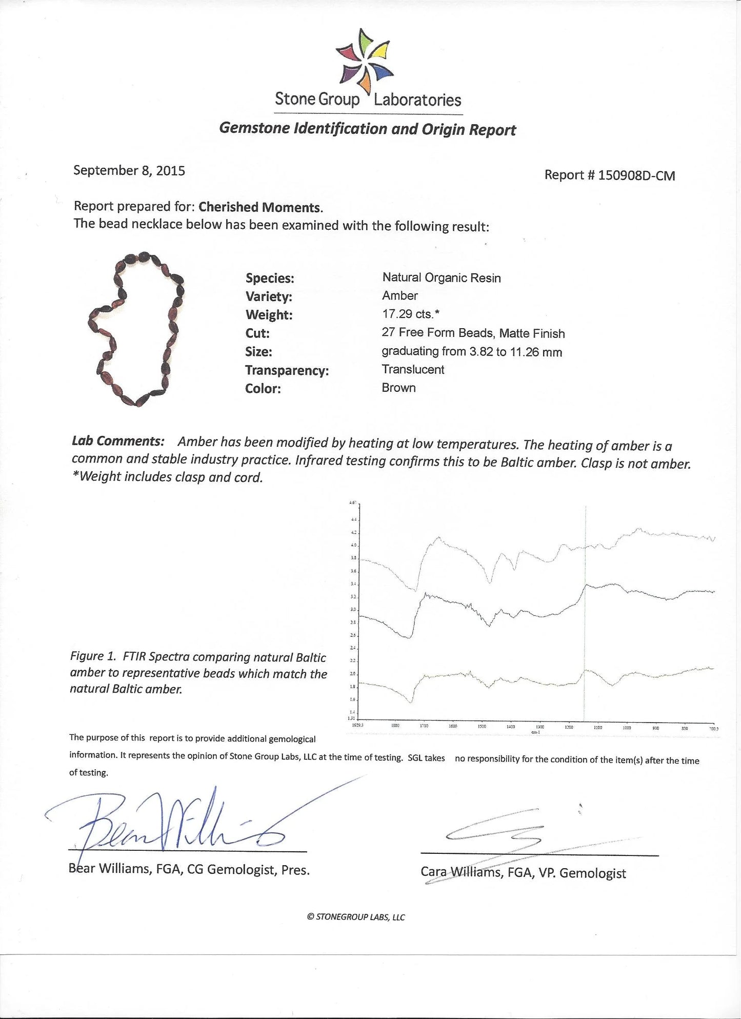 Amber Teething Necklace (Dark Cognac) - Unpolished