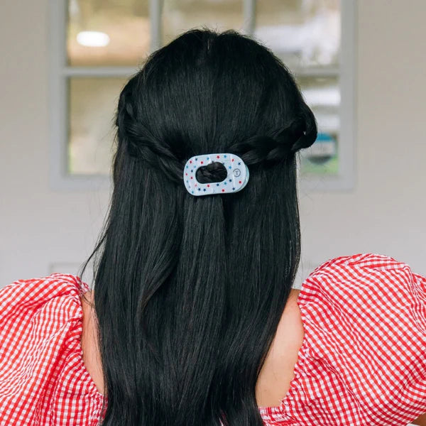 United We Sparkle Tiny Flat Round Hair Clip