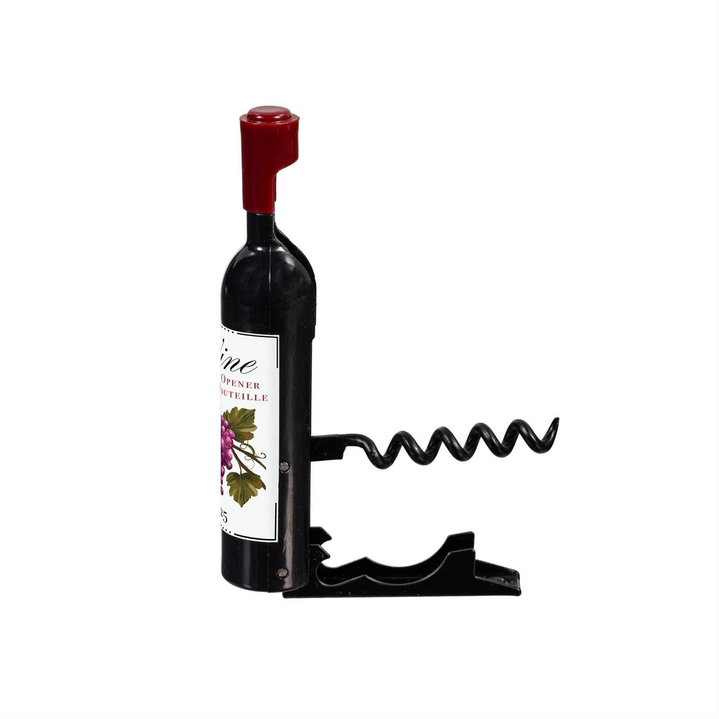 Wine Bottle Shaped Magnetic Corkscrew and Bottle Opener