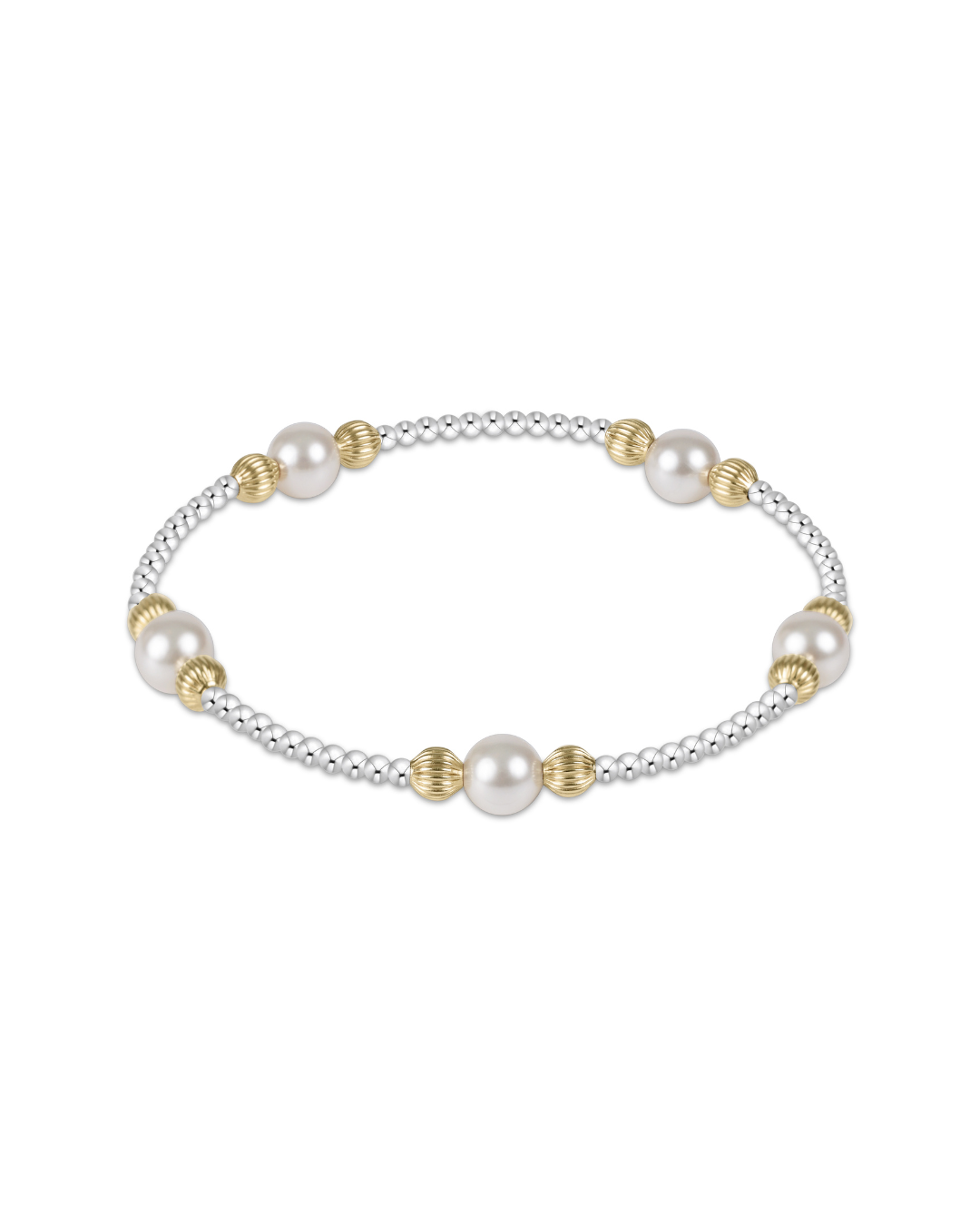 Purpose Pearl 6mm Dignity Mixed Metal Bracelet