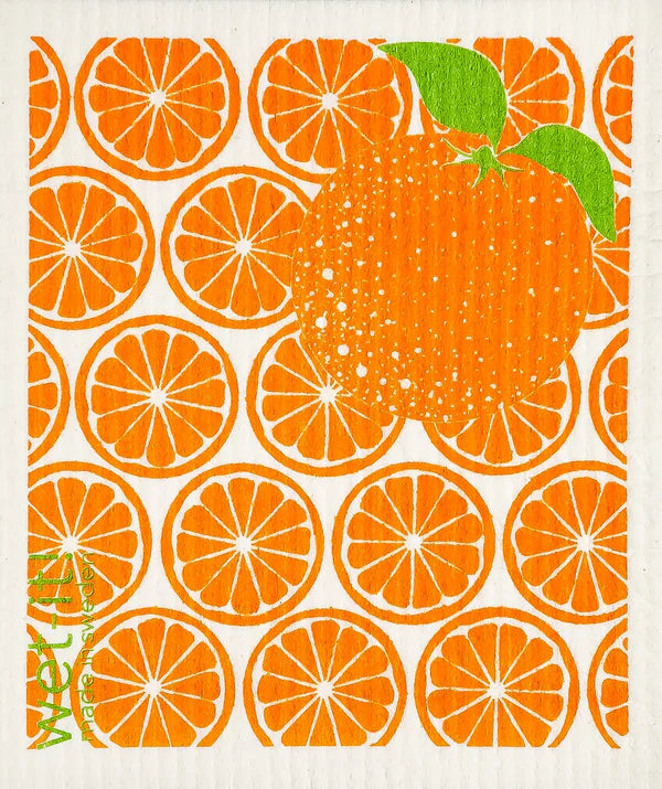 Orange Slices Swedish Dishcloth