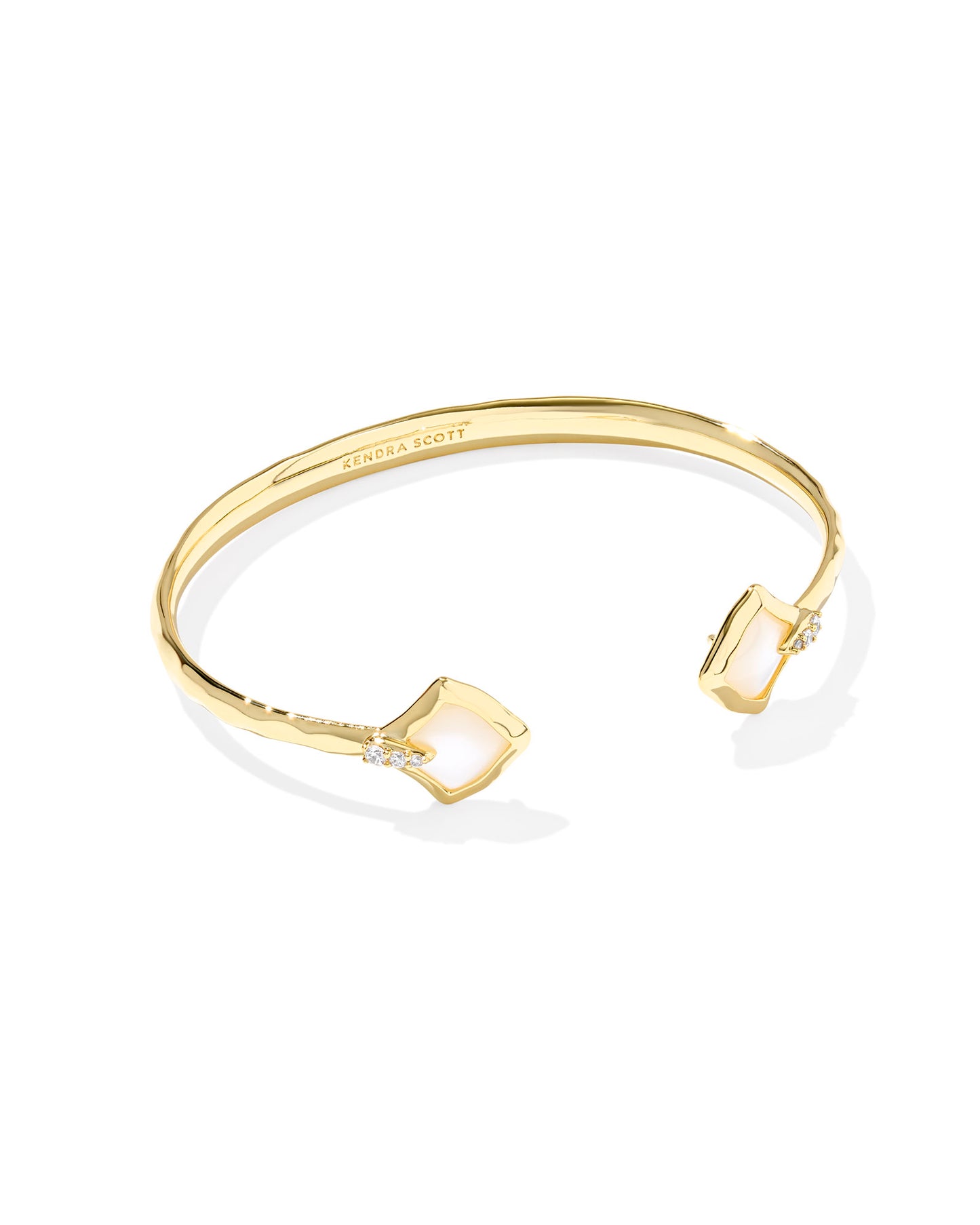Joelle Gold Ivory Mother of Pearl Cuff Bracelet