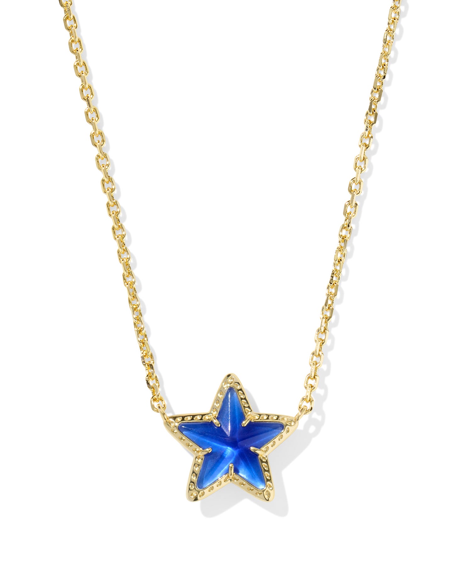 Cassidy Gold Cobalt Illusion Short Pendant Necklace