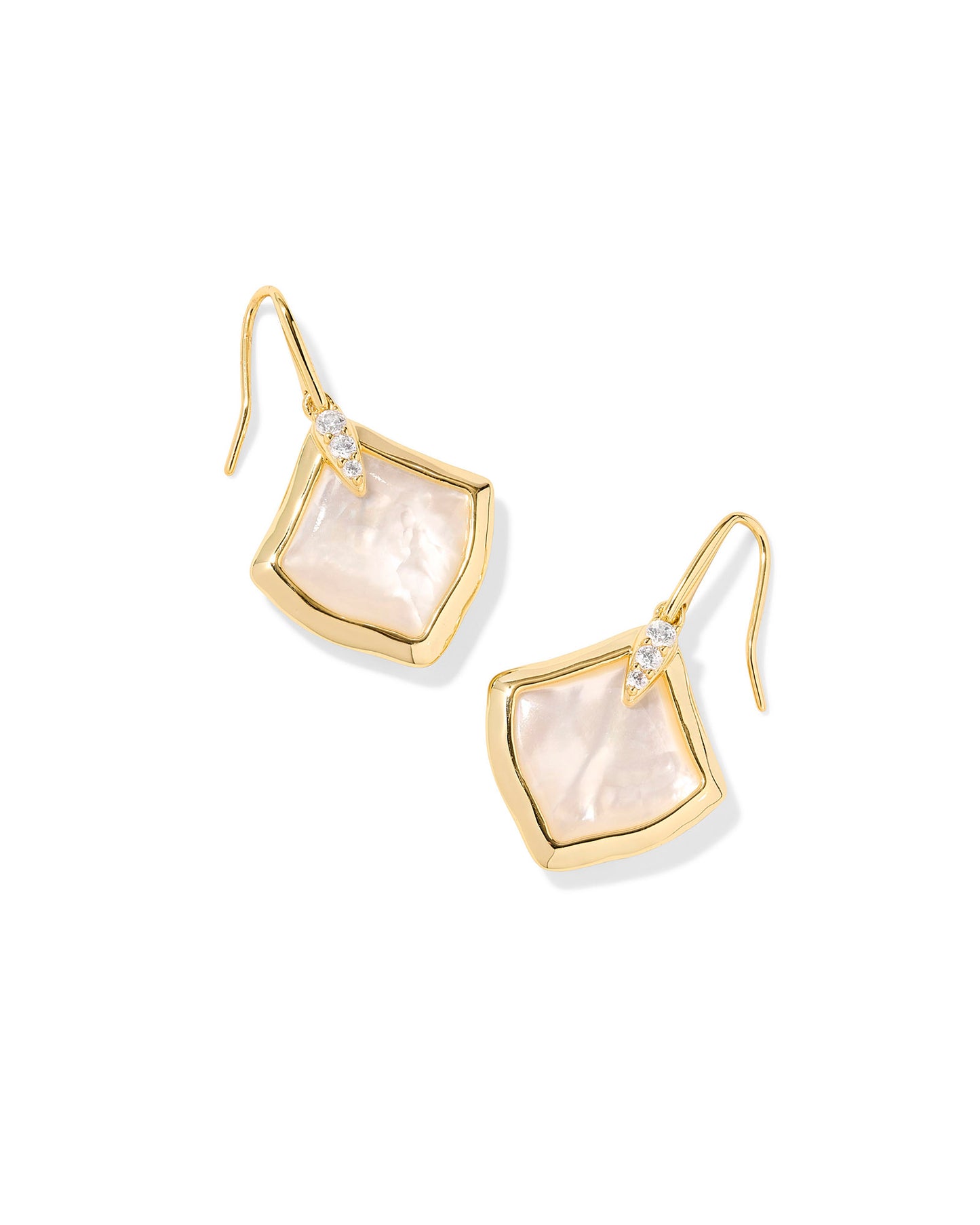 Joelle Gold Ivory Mother of Pearl Drop Earrings