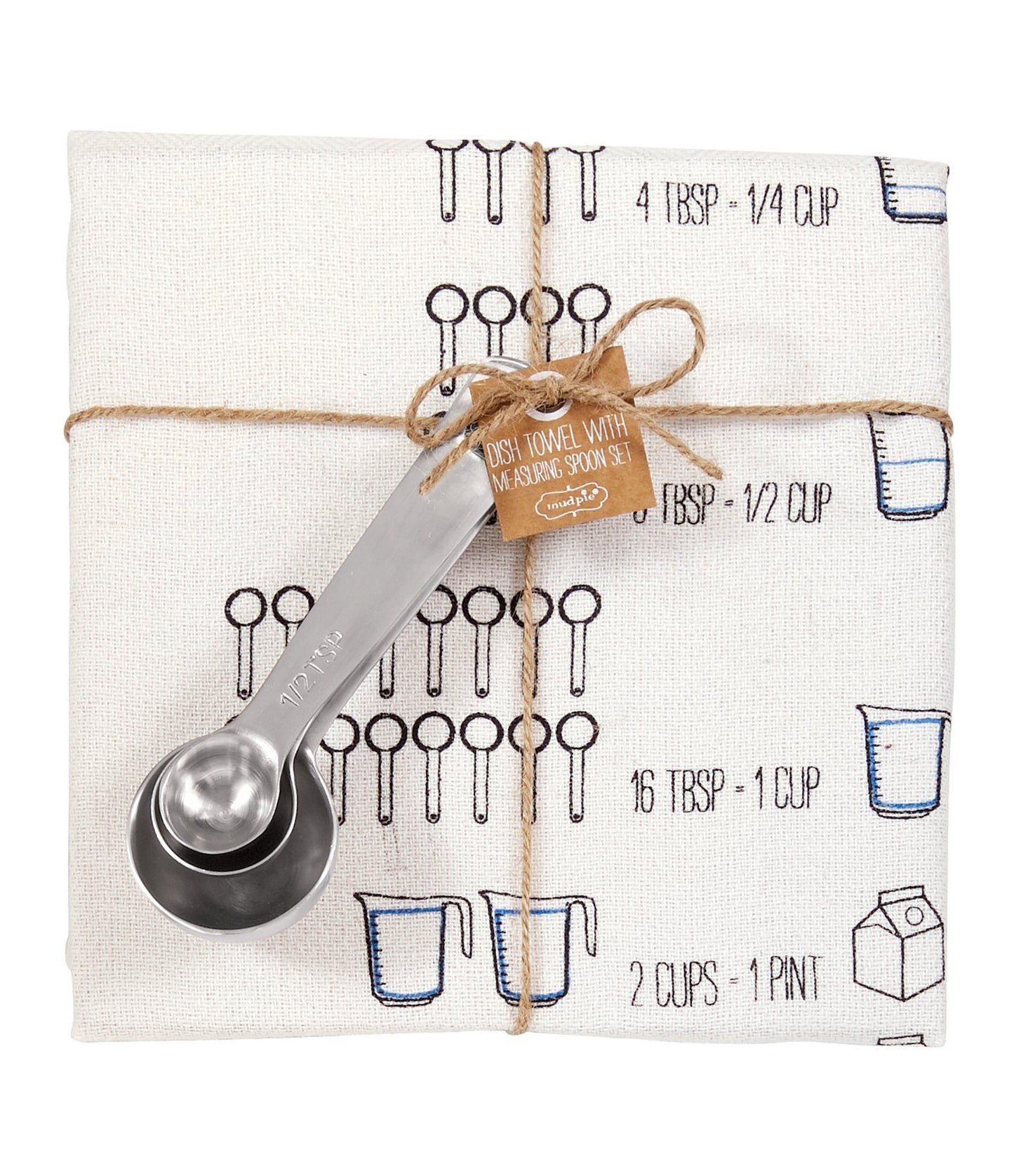 Mud Pie - How To Measure Spoon and Towel Set