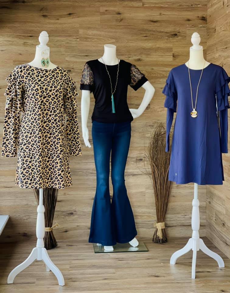 Ruffle Leopard Dress