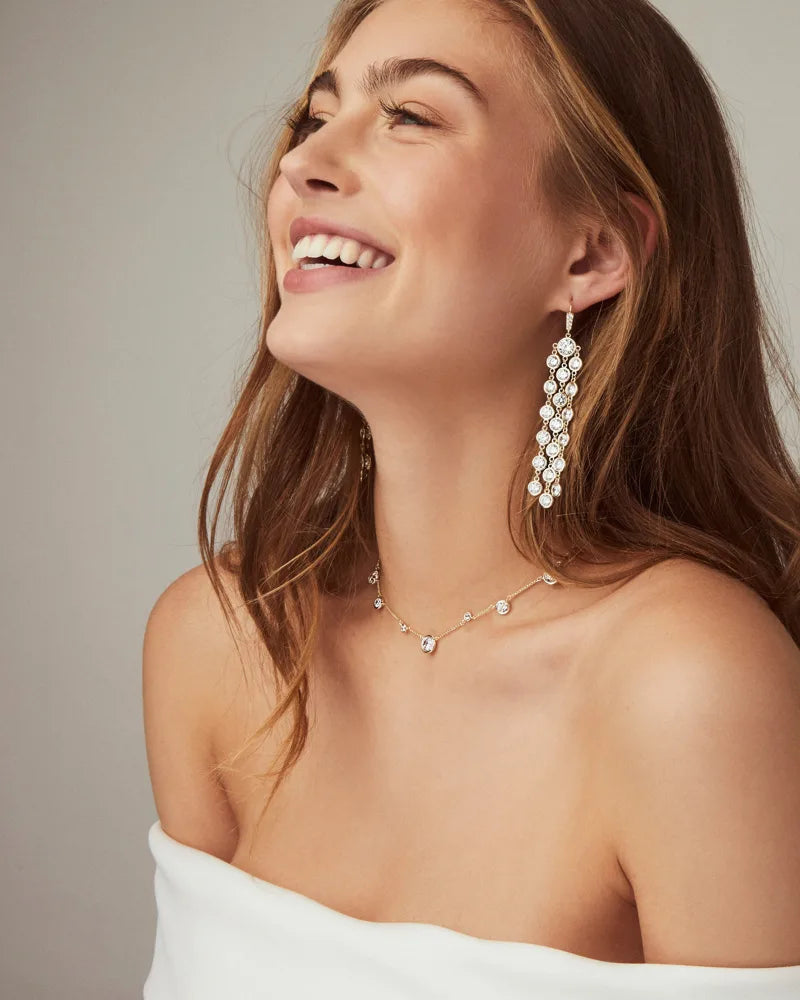 Daya Statement Earrings in Silver