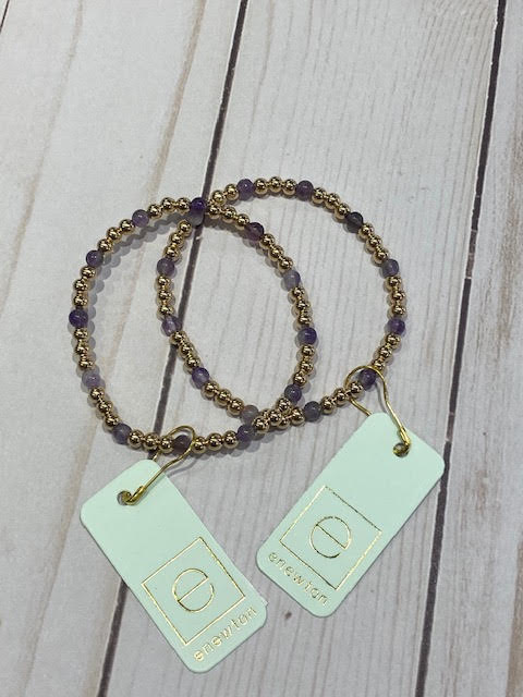 Gold Sincerity Pattern - 4mm Beads - Dogtooth Amethyst