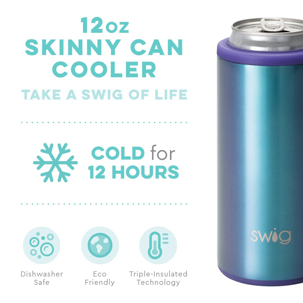 Shimmer Mermazing Skinny Can Cooler (12oz)