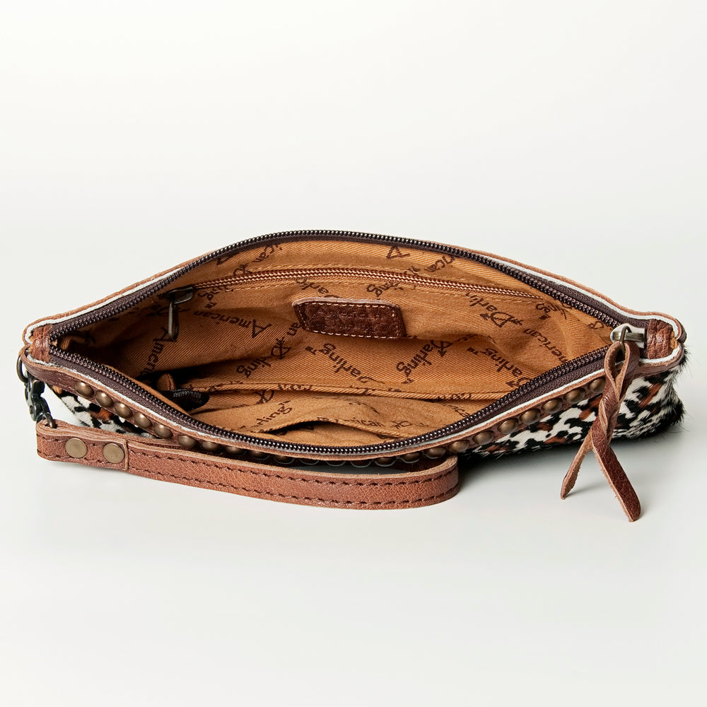ADBG344W - Snake Skin Hair on Hide Wristlet