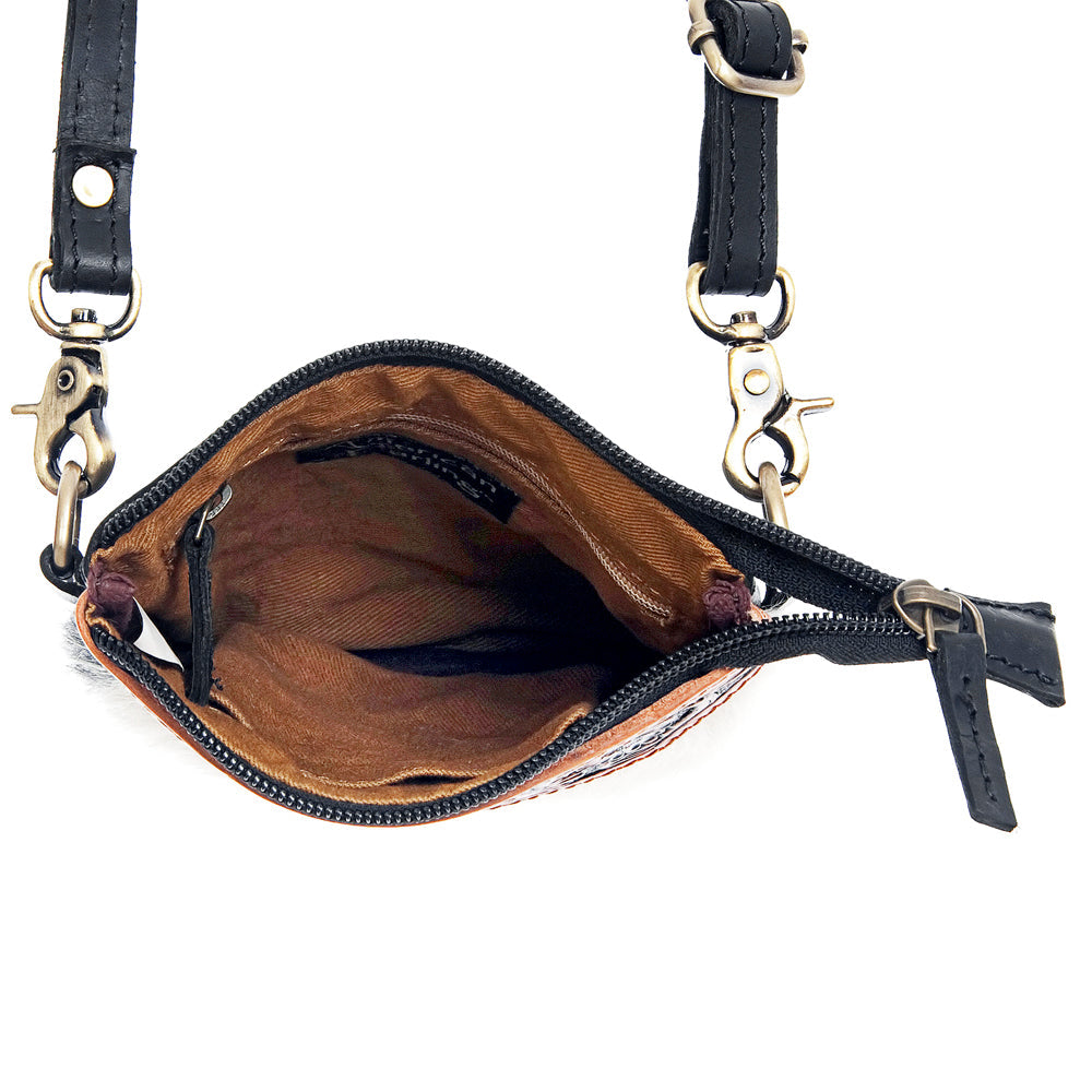 ADBG406BKW - Hair on Hide Crossbody