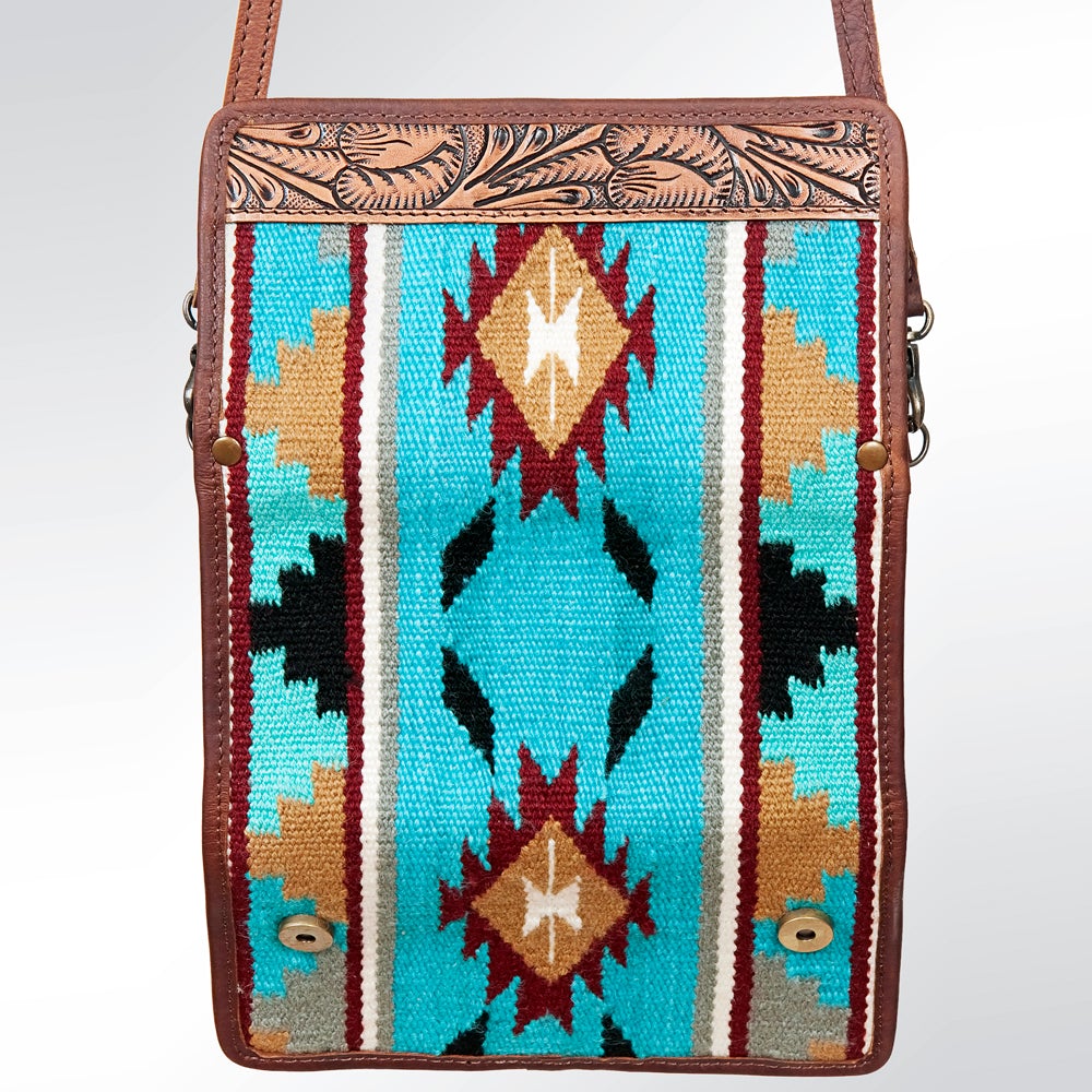 ADBG486H - Blue Saddle Blanket Crossbody