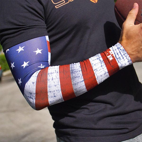 SINGLE ARM SHIELD - AMERICAN FLAG