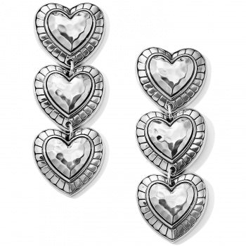 Big Sky Heart Post Drop Earrings