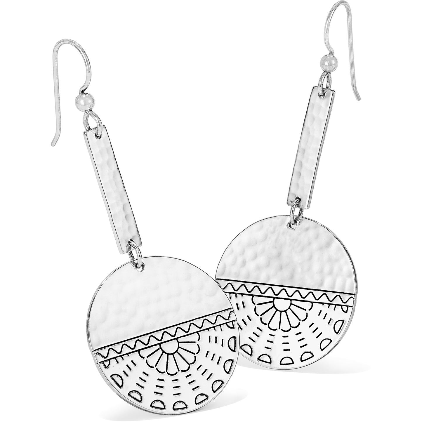 Marrakesh Mystique Disc French Wire Earrings