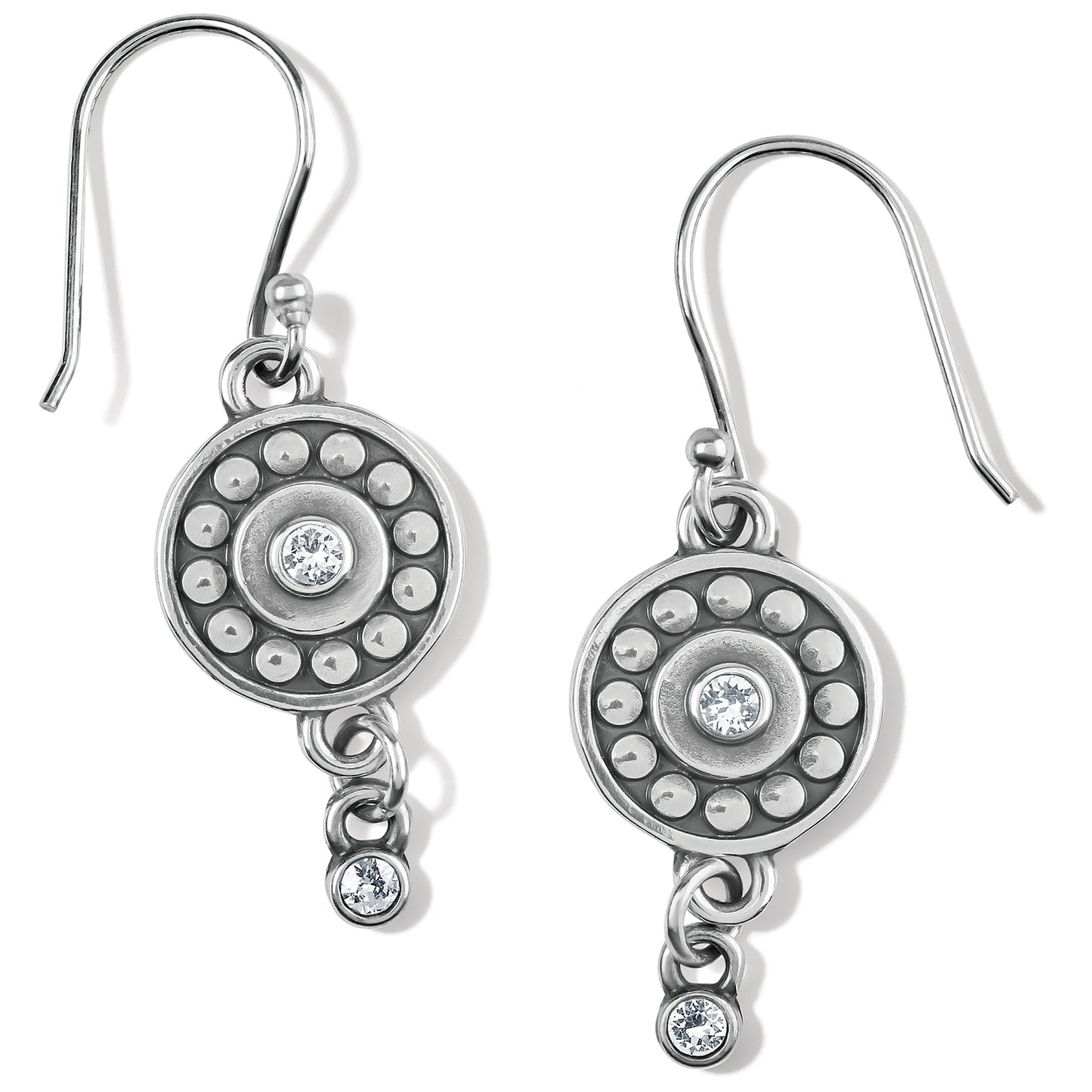 Pebble Dot Medali Reversible French Wire Earrings