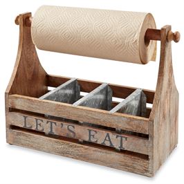 LET'S EAT TOWEL CADDY