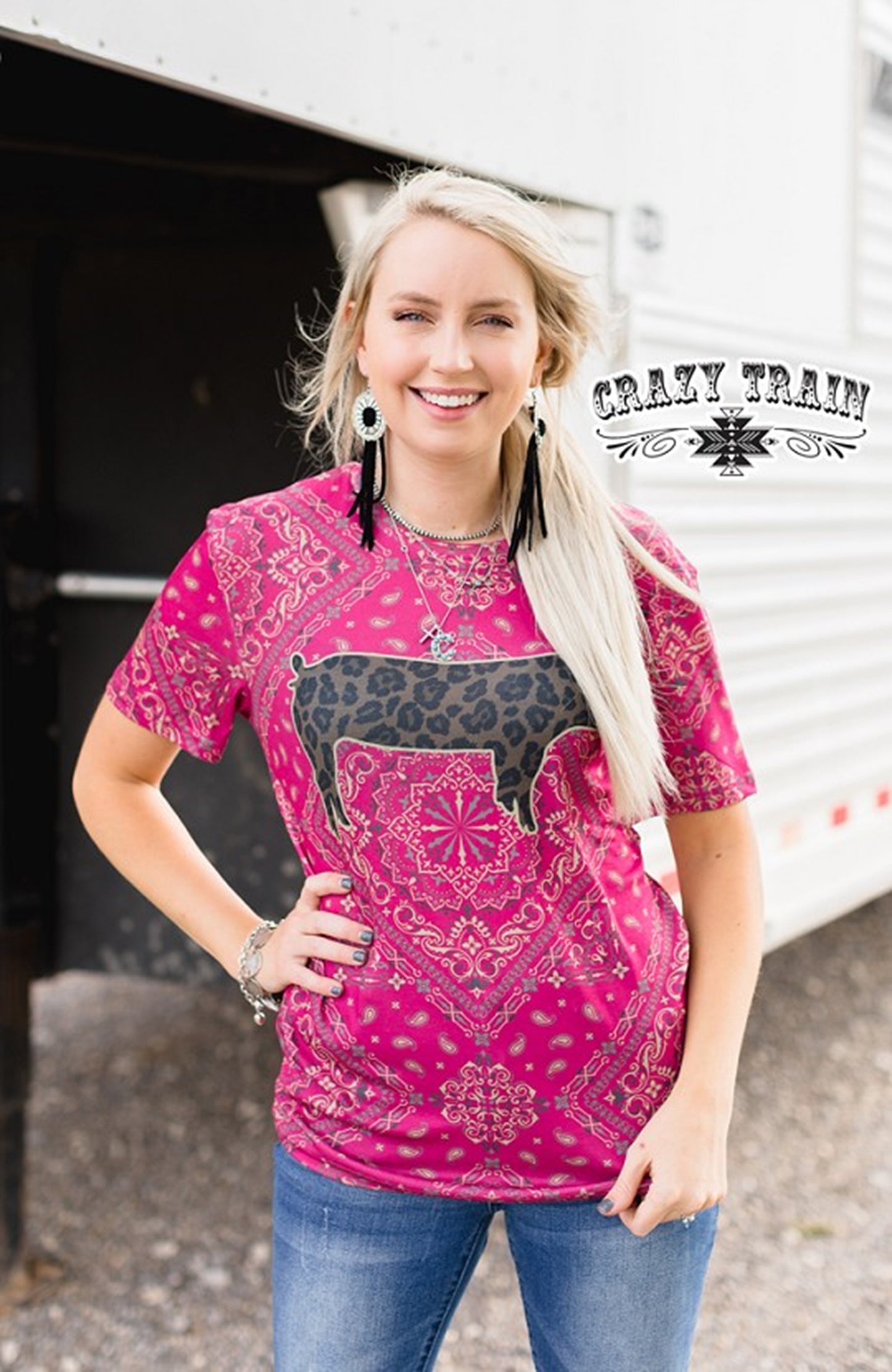 Pink Pig Bandana Tee