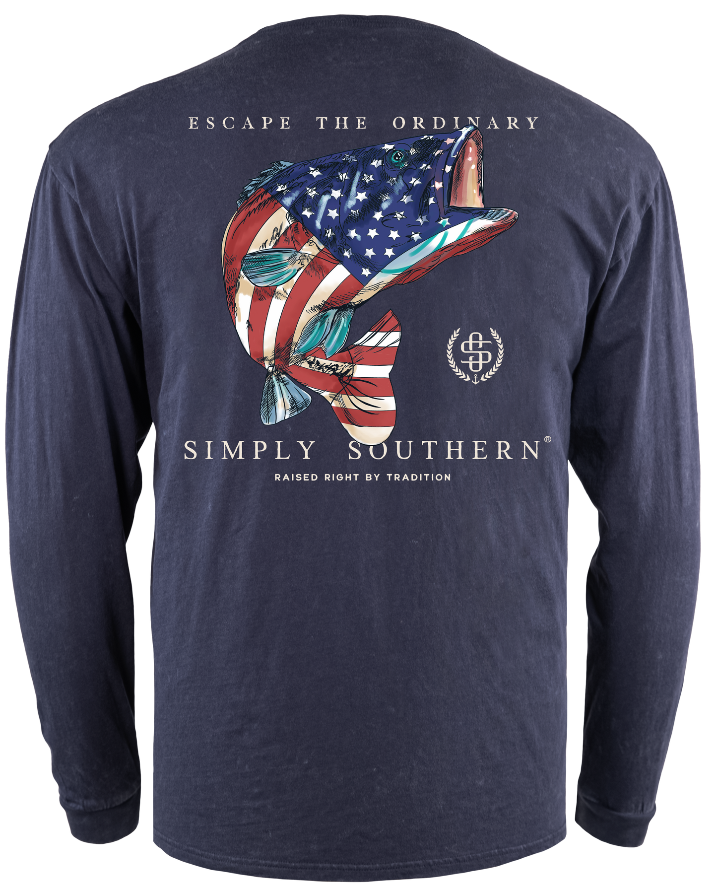 USA Fish Long Sleeve Tee