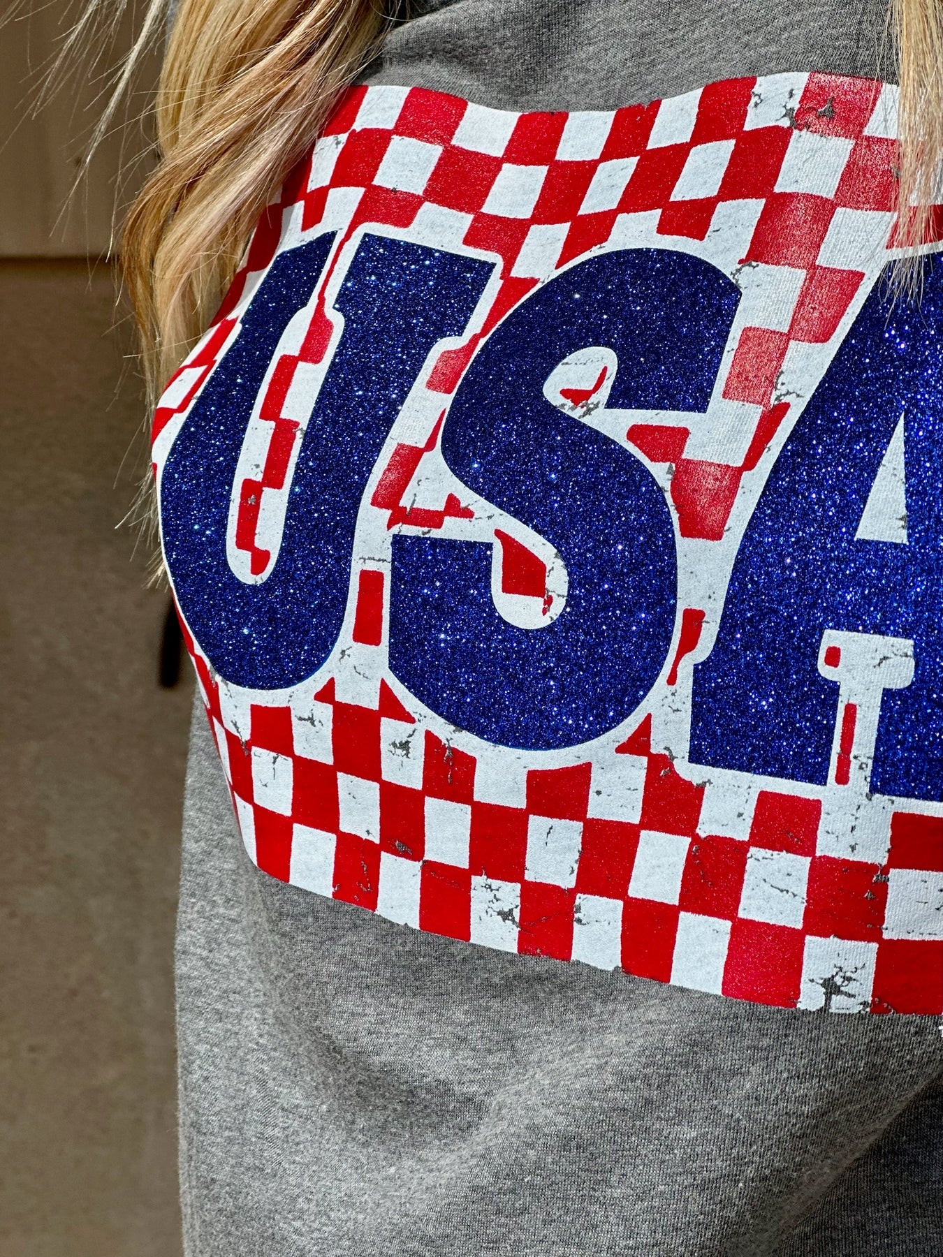 USA Glitter Tee