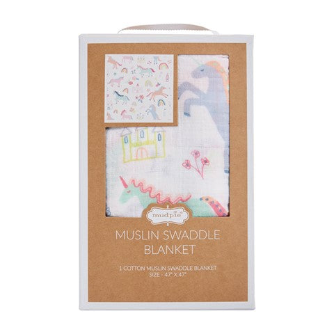 Unicorn Muslin Swaddle