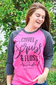 Coffee Scrubs & Floss Baseball Tee