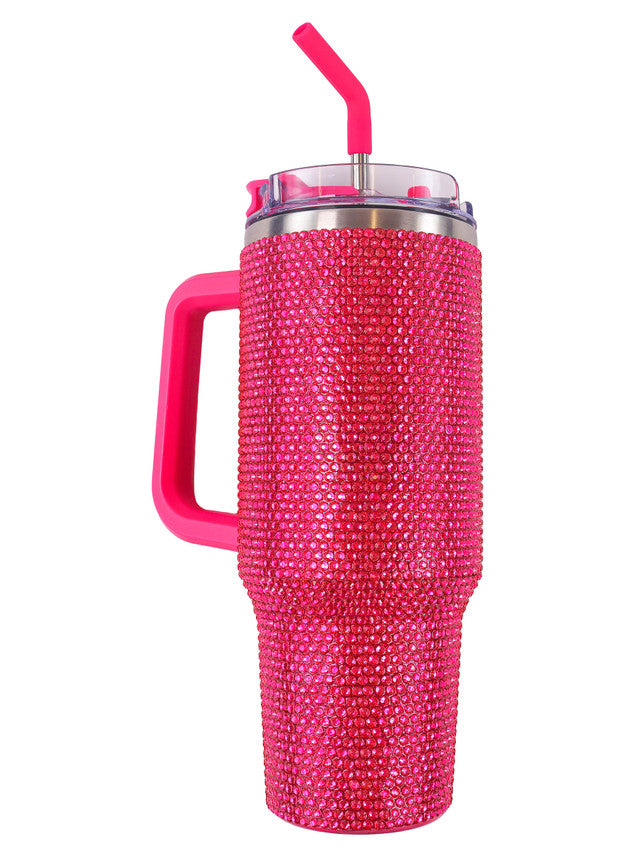 Hot Pink Sequin Tumbler (40oz)