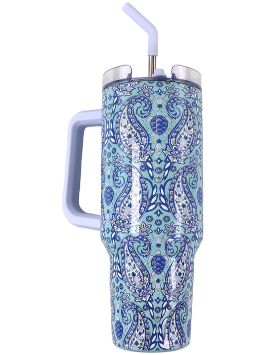 Paisley Turtle Tumbler (40oz)