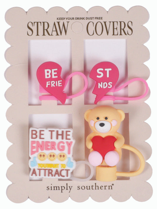 Simply Southern Straw Covers - Best Friends